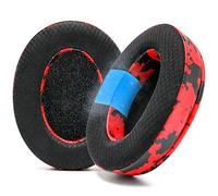 WC Freeze para Arctis Nova - Almohadillas de Repuesto de Gel refrigerante de Tela híbrida para Arctis Nova Pro Wired, Nova 7, 5, 4, 3, 1 - Fabricadas por Wicked Cushions | Red Camo