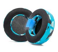 WC Freeze Virtuoso - Almohadillas de Gel refrigerante para Auriculares para Juegos Corsair Virtuoso de Wicked Cushions - Mayor Durabilidad, Grosor y Aislamiento de Sonido | Cyan Prism