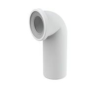 WC-Handel - Conexión para inodoro (90 grados, para desagüe, 90 grados), color blanco