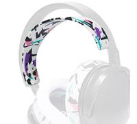 WC HeadbandZ Maxwell - Diadema de Silicona para Audeze Maxwell 1, 2 & 2 ANC | Por Wicked Cushions | Flexibilidad, comodidad y estilo mejorados, diseños de almohadillas a juego | 90's White