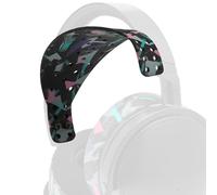 WC HeadbandZ Maxwell V2 - Diadema de Silicona Ancha Mejorada Compatible con Audeze Maxwell, Fabricada por Wicked Cushions | Diseño con distribución de Peso más Amplia | 90's Black