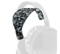 WC HeadbandZ XL | Maxwell - Diadema de Silicona Extra Ancha Compatible con Audeze Maxwell 2 y Maxwell 1, de Wicked Cushions | Distribución del Peso Mejorada | Geo Gris