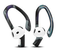 WC HookZ Compatible con AirPods 4 - Ganchos Ajustables y Personalizados para Las Orejas de Wicked Cushions | Núcleo maleable para un Ajuste Individual, Patente en trámite | 90's Black