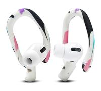 WC HookZ - Ganchos para Las Orejas mejorados y patentados para AirPods Pro 1, 2 y AirPods 1, 2 y 3 - Pares de Dos tamaños incluidos en el Paquete, Fabricados por Wicked Cushions | 90's White