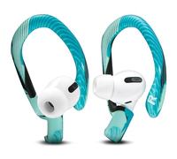 WC HookZ - Ganchos para Las Orejas mejorados y patentados para AirPods Pro 1, 2 y AirPods 1, 2 y 3 - Pares de Dos tamaños incluidos en el Paquete, Fabricados por Wicked Cushions | Cyan Prism