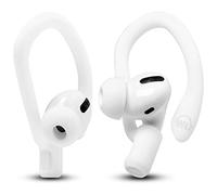 WC HookZ - Ganchos para Las Orejas mejorados y patentados para AirPods Pro 1, 2 y AirPods 1, 2 y 3 - Pares de Dos tamaños incluidos en el Paquete, Fabricados por Wicked Cushions | Winter White