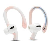 WC HookZ Pro: ganchos ajustables para la oreja compatibles con AirPods Pro 1, 2 y 3 de Wicked Cushions | Núcleo maleable para un ajuste personalizado, seguro y cómodo - Patente pendiente | Pink Marble