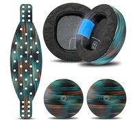 WC Mod Kit Maxwell 2 - Almohadillas de Gel refrescante + Diadema de Silicona Extra Ancha + Placas de Altavoz magnéticas Compatible con Audeze Maxwell 2 de Wicked Cushions | La simulación