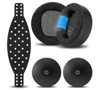 WC Mod Kit Maxwell 2 - Almohadillas, Diadema y Placas para Audeze Maxwell 2 | Por Wicked Cushions | Diadema silicona XL, placas magnéticas y almohadillas de gel | Para Maxwell 2 y 2ANC | Black