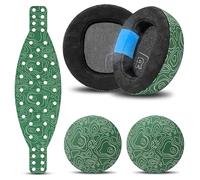 WC Mod Kit Maxwell 2 - Almohadillas, Diadema y Placas para Audeze Maxwell 2 | Por Wicked Cushions | Diadema silicona XL, placas magnéticas y almohadillas de gel | Para Maxwell 2 y 2ANC | Emerald Tide
