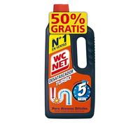 Wc Net turbo, Desatascador super concentrado, Desatasca a la primera y en 5 minutos, 500 ml + 500 ml extra