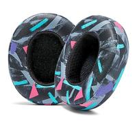 WC PadZ Crusher EVO - Almohadillas para Skullcandy Crusher EVO y Hesh ANC | Por Wicked Cushions | También para Crusher Wireless y más, comodidad mejorada y aislamiento de sonido | 90's Black