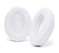 WC PadZ - Las Mejores Almohadillas de Wicked Cushions - Compatible con Audio Technica, HyperX, SteelSeries Arctis - Extra Gruesas - Apertura Grande - Espuma viscoelástica Suave | Blanco