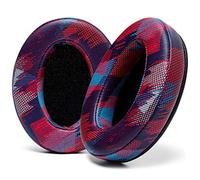 WC PadZ - Las Mejores Almohadillas de Wicked Cushions - Compatible con Audio Technica, HyperX, SteelSeries Arctis - Extra Gruesas - Apertura Grande - Espuma viscoelástica Suave | Speed Racer