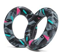 WC PadZ Momentum 4 - Almohadillas de Repuesto mejoradas para Sennheiser Momentum 4 y HDB 630 de Wicked Cushions | Mayor Comodidad y Aislamiento acústico | 90's Black