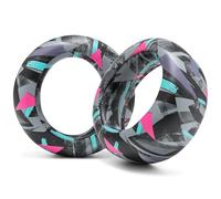 WC PadZ Pulse Elite - Almohadillas de Cuero PU mejoradas compatibles con PS5 Pulse Elite de Wicked Cushions | Cojín más Grueso y Apertura más Amplia | 90's Black