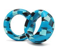 WC PadZ Pulse Elite - Almohadillas de Cuero PU mejoradas compatibles con PS5 Pulse Elite de Wicked Cushions | Cojín más Grueso y Apertura más Amplia | Cyan Prism