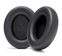 WC PadZ Studio Pro - Almohadillas Extra Gruesas para Beats Studio Pro Fabricadas por Wicked Cushions | Cuero PU Mejorado, Apertura de Oreja más Grande, Espuma Mejorada | Black