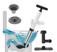 WC Pömpel 57 x 17,5 x 6,5 cm globo sellado ergonómico limpiador de tuberías de aire comprimido bomba desatascador de desagües bomba botón de ventilación para inodoro lavabo bañera