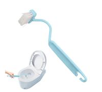 WC-Randbürste, WC-Bürste Unter Dem Rand, Schrubberbürste S-förmig | Kompakter -Eckenschrubber, gebogenes, abgewinkeltes Reinigungszubehör für Die Reinigung Von -Ecken Unter Dem Rand