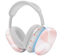 WC ShellZ MAX - Cubiertas Exteriores Protectoras Compatible con AirPods MAX 1 & 2 de Wicked Cushions | De Silicona Premium | Mármol Rosa