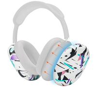 WC ShellZ MAX - Cubiertas Exteriores Protectoras Compatible con AirPods MAX 1 & 2 de Wicked Cushions | De Silicona Premium | Blanco Años 90