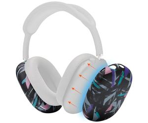 WC ShellZ MAX - Fundas Protectoras para AirPods MAX 1 y 2 | Por Wicked Cushions | Fabricado con silicona de primera calidad | 90's Black