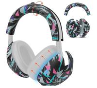 WC ShellZ XM6 - Funda Protectora de Silicona y Diadema para Auriculares Sony WH-1000XM6 de Wicked Cushions | Silicona Premium | 90's Black