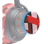 WC Side Plates for Arctis Nova Headsets, by Wicked Cushions | Compatible con Arctis Nova Pro Wireless/Pro Wired/Nova Elite/Nova 7 / 7X / 7P | Red Prism