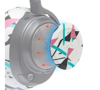 WC Side Plates for Arctis Nova Headsets, by Wicked Cushions | Compatible con Arctis Nova Pro Wireless/Pro Wired/Nova Elite/Nova 7 / 7X / 7P | 90's White