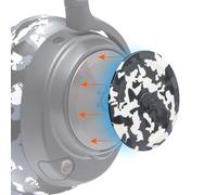 WC Side Plates for Arctis Nova Headsets, by Wicked Cushions | Compatible con Arctis Nova Pro Wireless/Pro Wired/Nova Elite/Nova 7 / 7X / 7P | Snow Camo