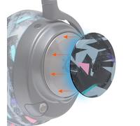 WC Side Plates for Arctis Nova Headsets, by Wicked Cushions | Compatible con Arctis Nova Pro Wireless/Pro Wired/Nova Elite/Nova 7 / 7X / 7P | 90's Black