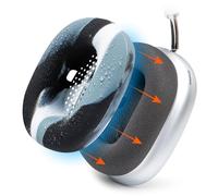 WC SweatZ MAX - Fundas Protectoras Patentadas Compatible con AirPods MAX 1 & 2 de Wicked Cushions | Antisudor & Lavable | Protección Completa | Mármol