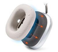 WC SweatZ MAX - Fundas Protectoras Patentadas Compatible con AirPods MAX 1 & 2 de Wicked Cushions | Antisudor & Lavable | Protección Completa | Beige