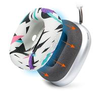 WC SweatZ MAX - Fundas Protectoras patentadas para Airpods MAX Fabricadas por Wicked Cushions | Resistente al Sudor y fácilmente Lavable | Protección Completa contra el Sudor | 90's White