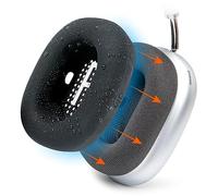 WC SweatZ MAX - Fundas Protectoras patentadas para Airpods MAX Fabricadas por Wicked Cushions | Resistente al Sudor y fácilmente Lavable | Protección Completa contra el Sudor | Black