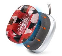 WC SweatZ MAX - Fundas Protectoras patentadas para Airpods MAX Fabricadas por Wicked Cushions | Resistente al Sudor y fácilmente Lavable | Protección Completa contra el Sudor | Red Prism