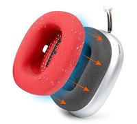 WC SweatZ MAX - Fundas Protectoras patentadas para Airpods MAX Fabricadas por Wicked Cushions | Resistente al Sudor y fácilmente Lavable | Protección Completa contra el Sudor | Red