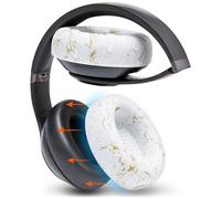 WC SweatZ Studio Pro - Fundas Protectoras de Silicona patentadas para Beats Studio Pro Fabricadas por Wicked Cushions | Resistente al Sudor y fácilmente Lavable | Gold Marble