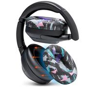 WC SweatZ XM4 - Fundas Protectoras patentadas para Auriculares Sony WH1000XM4 de WC | Fundas de Silicona para Auriculares Sony WH-1000XM4 | Resistente al Sudor y fácilmente Lavable | 90's Black