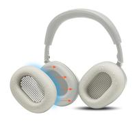 WC SweatZ XM6 - Patented Silicone Earpad Sweat Covers Compatible with Sony WH-1000XM6 by Wicked Cushions | Sweatproof & Easily Washable | Platinum Silver