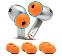WC TipZ Galaxy - Almohadillas de Espuma Viscoelástica Compatibles con Samsung Galaxy Buds Pro 3 & Pro 4 de Wicked Cushions | Mejor Comodidad, Sellado y Rebote | Naranja