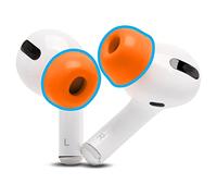 WC TipZ - Puntas de Espuma viscoelástica mejoradas para Airpods Pro Fabricadas por Wicked Cushions | Comodidad de Espuma, Sellado y Tiempo de Rebote mejorados | Cabe en el Estuche de Carga | Orange