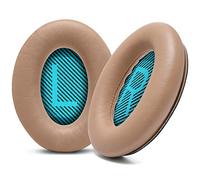 WC Wicked Cushions Almohadillas de Repuesto mejoradas para Auriculares Bose - Compatibles con QC15 / QC25 / QC35 y 35 II / QC2 / AE2 / AE2i / AE2W / Soundlink - Cuero más Suave | Beige