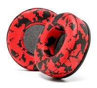 WC Wicked Cushions Almohadillas Extra Gruesas de Primera Calidad para los Auriculares Skullcandy Hesh Wired y Hesh 2 Wireless - Camuflaje Rojo