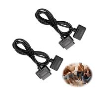 Wcawnlt 2 Piezas Cable de Extensión Compatible con Nintendo SNES Controller, Alargador para Mando Super Nintendo, Cable Gamepad de 1,8 m, Núcleo de Cobre de 5 Hilos, Accesorio