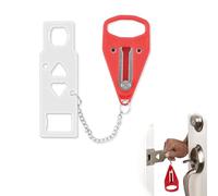 Wcawnlt Cerradura Puerta Portatil, Verrou de porte portable para casa seguridad entrada puerta interior bloqueador rojo para hotel viaje apartamento dormitorio privacidad