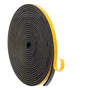 Wcawnlt Joint Fenêtre Isolation 1.2 x 0.3 cm x 5 m Joint Porte De Mousse Adhésive Joint En Mousse CR Autocollant Noir Haute Densité Bande D Étanchéité Pour Porte Fenêtre Et Plaque De Cuisson