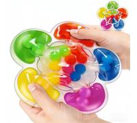 Wcawnlt Juguetes Sensoriales Niños, Bolsa de Agua Didáctica Multicolor, Juego de Aprendizaje y Relajación, Mejora Coordinación Mano-Ojo, Reconocimiento de Colores para Niños Pequeños