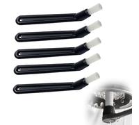 Wcawnlt Limpieza para Cafeteras Espresso, Set de 5 Cepillos de Nylon con Mango PP Curvado, Accesorios Cafe para Limpiar Filtro, Cabezal y Red de Distribución